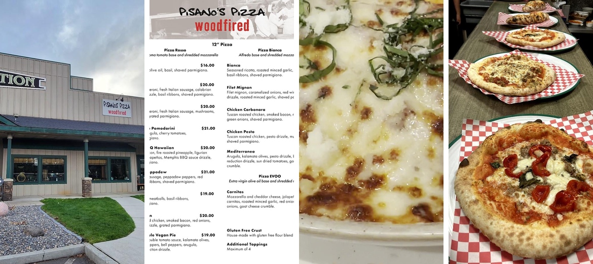 Pisanos Woodfired Pizza Menu