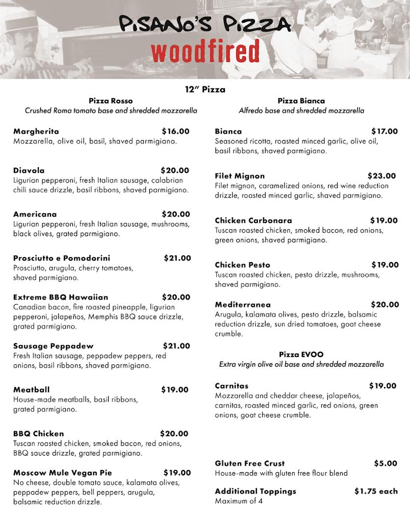 Pisanos Woodfired Pizza